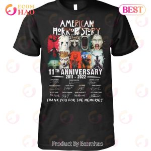 American Horror Story 11th Anniversary 2011 – 2022 Thank You For The Memories T-Shirt
