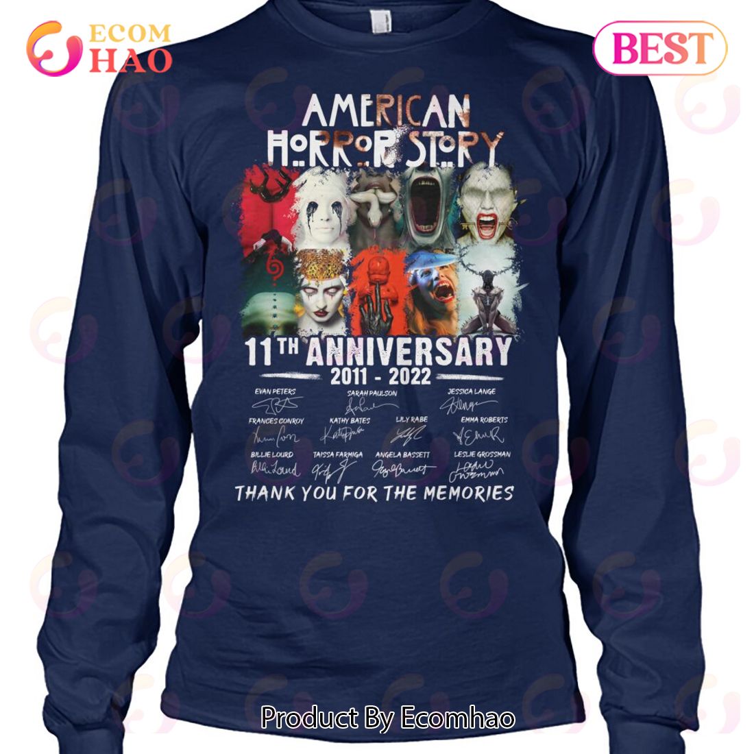 American Horror Story 11th Anniversary 2011 – 2022 Thank You For The Memories T-Shirt