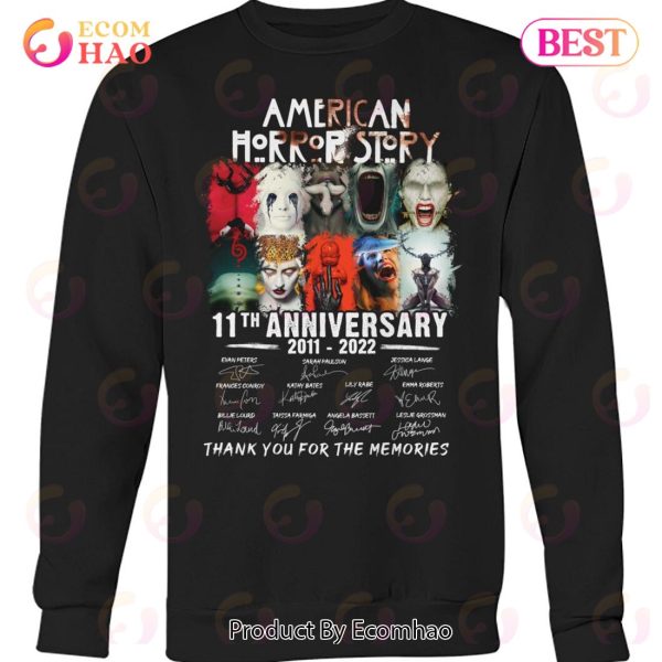 American Horror Story 11th Anniversary 2011 – 2022 Thank You For The Memories T-Shirt