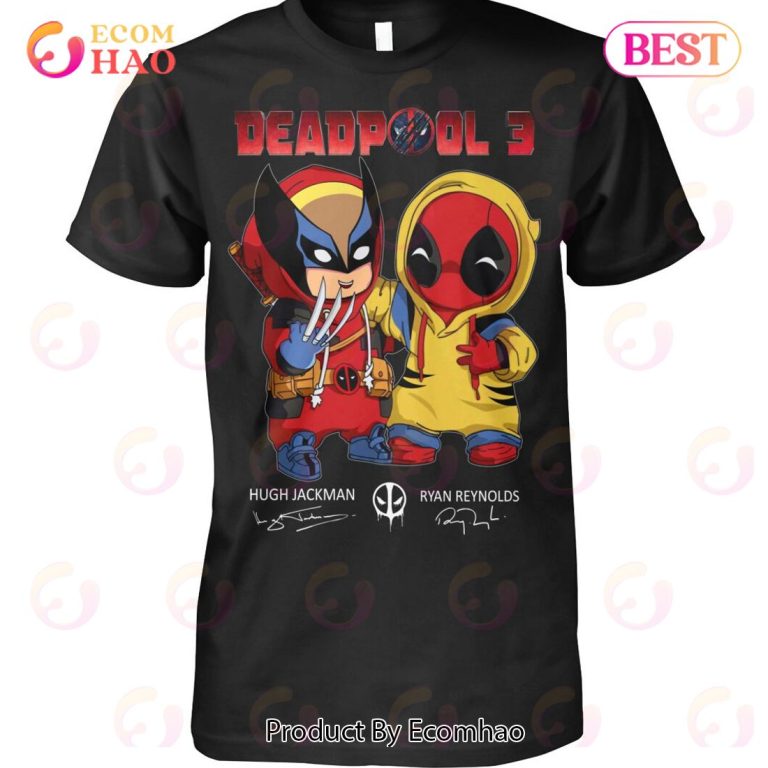 Deadpool 3 Hugh Jackman And Ryan Reynolds T-Shirt - Ecomhao Store