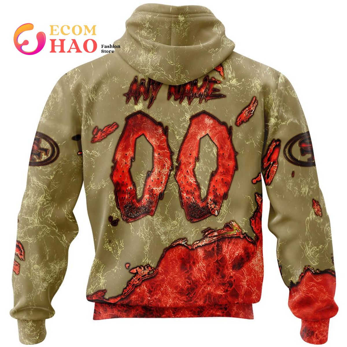 NFL 49ers Halloween Jersey Limited Edition 3D Hoodie