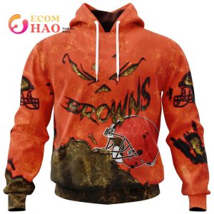 NFL Browns Halloween Jersey Limited Edition 3D Hoodie
