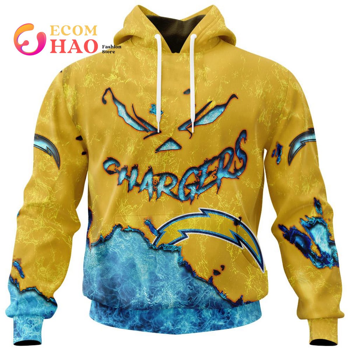 NFL Chargers Halloween Jersey Limited Edition 3D Hoodie