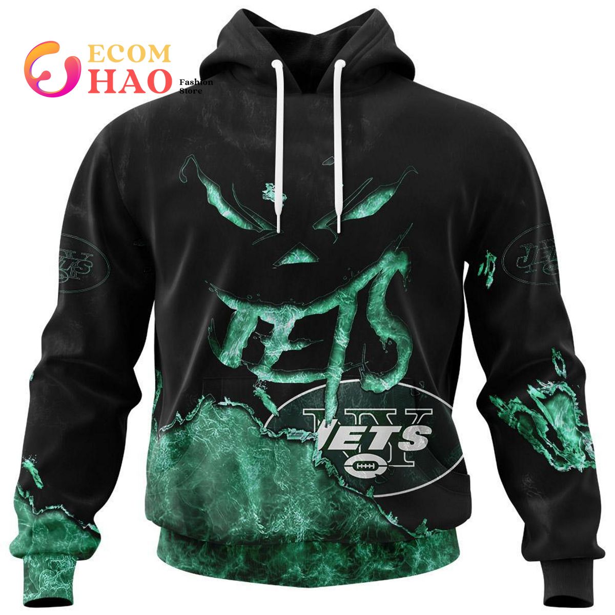 NFL Jets Halloween Jersey Limited Edition 3D Hoodie