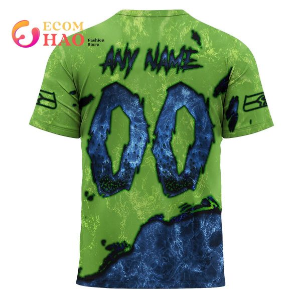 NFL Seahawks Halloween Jersey Limited Edition 3D Hoodie