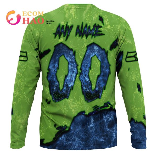NFL Seahawks Halloween Jersey Limited Edition 3D Hoodie