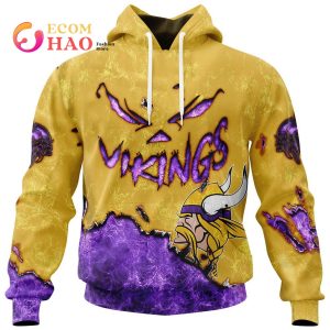 NFL Vikings Halloween Jersey Limited Edition 3D Hoodie