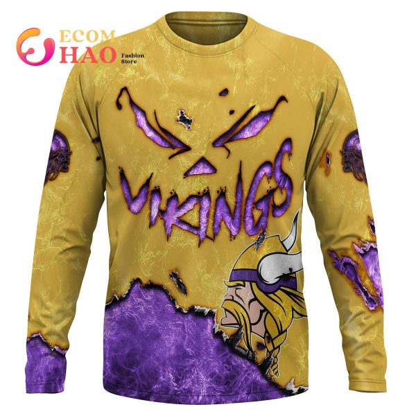 NFL Vikings Halloween Jersey Limited Edition 3D Hoodie