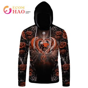 Best Personalized CFL BC Lions Rose Dragon 3D Hoodie