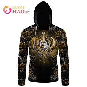 Best Personalized CFL Hamilton Tiger Cats Rose Dragon 3D Hoodie