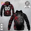 Best Personalized CFL Montreal Alouettes Rose Dragon 3D Hoodie Best Personalized CFL Montreal Alouettes Rose Dragon 3D Hoodie