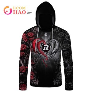 Best Personalized CFL Ottawa Redblacks Rose Dragon 3D Hoodie
