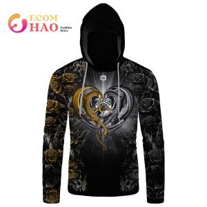 New Personalized CFL Hamilton Tiger Cats Rose Dragon 3D Hoodie