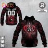 New Personalized CFL Saskatchewan Roughriders Rose Dragon 3D Hoodie