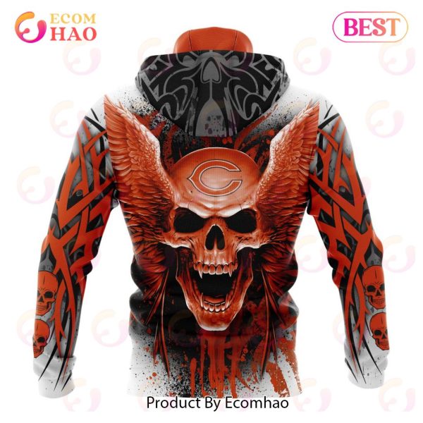 NFL Chicago Bears Special Kits With Skull Art 3D Hoodie