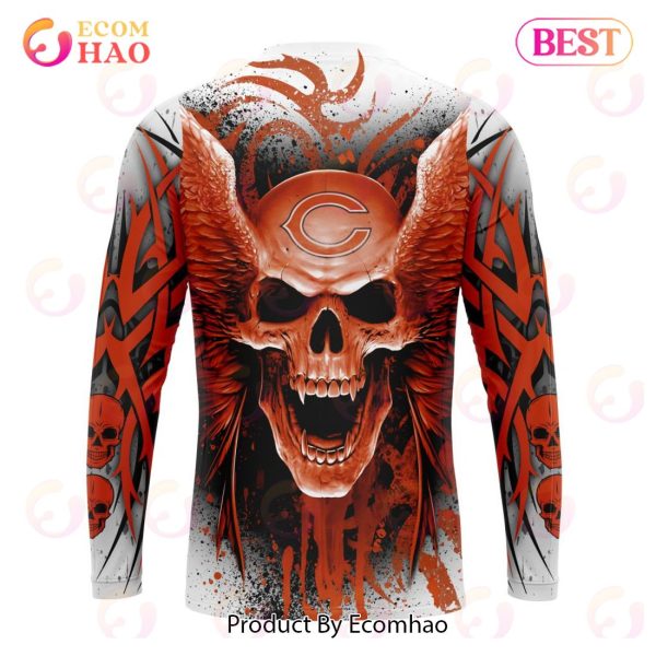 NFL Chicago Bears Special Kits With Skull Art 3D Hoodie