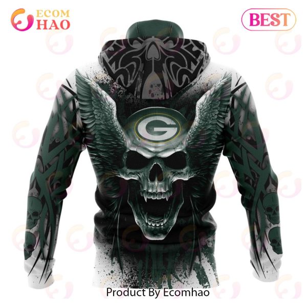 Green bay packers skull jersey 3d hoodie K181021 - USALast