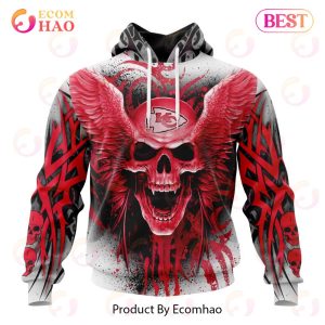 NFL Kansas City Chiefs Special Kits With Skull Art 3D Hoodie