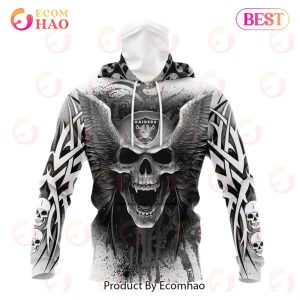 18% OFF SAVE Las Vegas Raiders Hoodies 3D Death Skull Hoodies – 4 Fan Shop