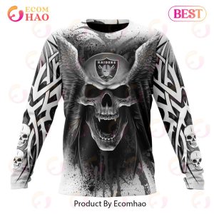 Last Vegast Raiders Skull Carmo Custom Baseball Jersey 3D All Sizes Size  S-5XL