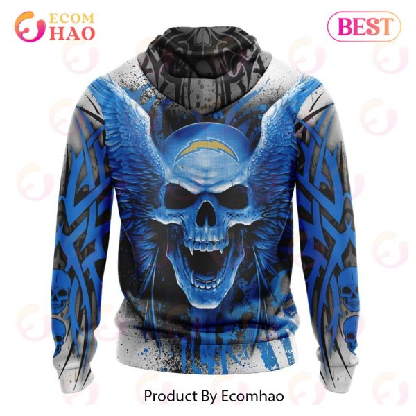 NFL Los Angeles Chargers Special Kits With Skull Art 3D Hoodie