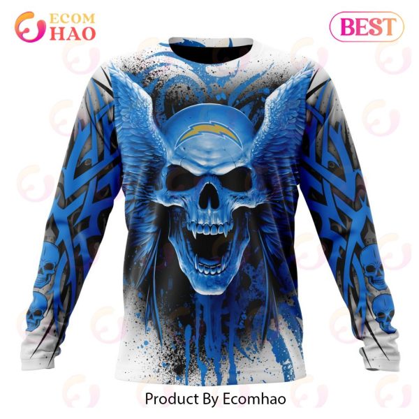 NFL Los Angeles Chargers Special Kits With Skull Art 3D Hoodie