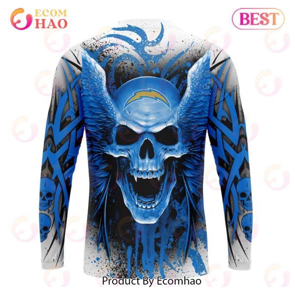 NFL Los Angeles Chargers Special Kits With Skull Art 3D Hoodie