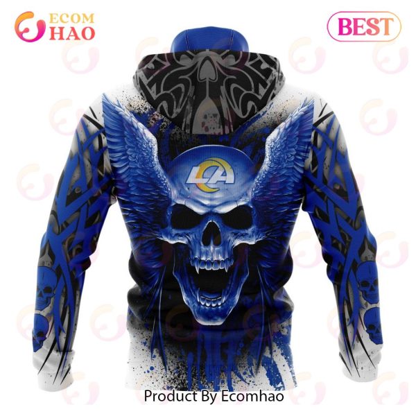 NFL Los Angeles Rams Special Kits With Skull Art 3D Hoodie