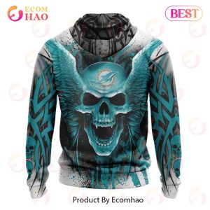 Miami Dolphins NFL Skull Punisher Team 3D Printed Hoodie/Zipper Hoodie -  Travels in Translation