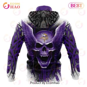 Minnesota vikings skull jersey 3d hoodie K181021 - USALast