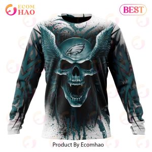 Philadelphia Eagles Skull Philadelphia Eagles Nfl Philadelphia Eagles  Apparel 19207 3D Hoodie - Peto Rugs