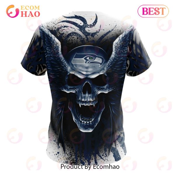 NFL Seattle Seahawks Special Kits With Skull Art 3D Hoodie