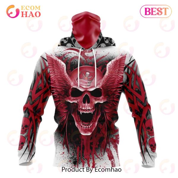 Tampa Bay Buccaneers 3D Skull Hoodie Sweatshirt V27 - Tana Elegant