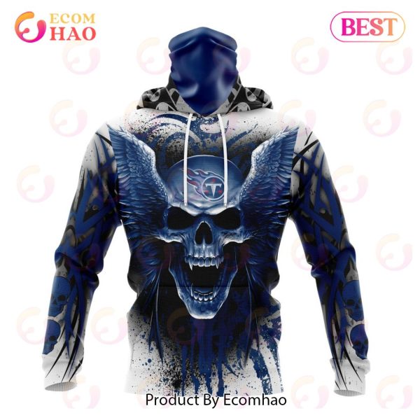 Tennessee Titans NFL Skull Funny Blue 3D Hoodie Zip Hoodie For Men And Women  Sport Gift - Banantees