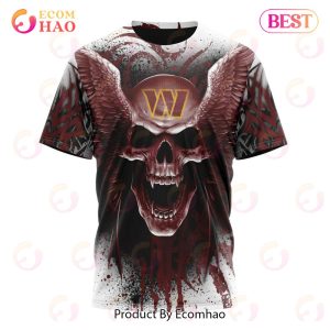 Washington Commanders Custom Number And Name NFL 3D Baseball Jersey Shirt  Skull For Fans Gift Halloween - Freedomdesign