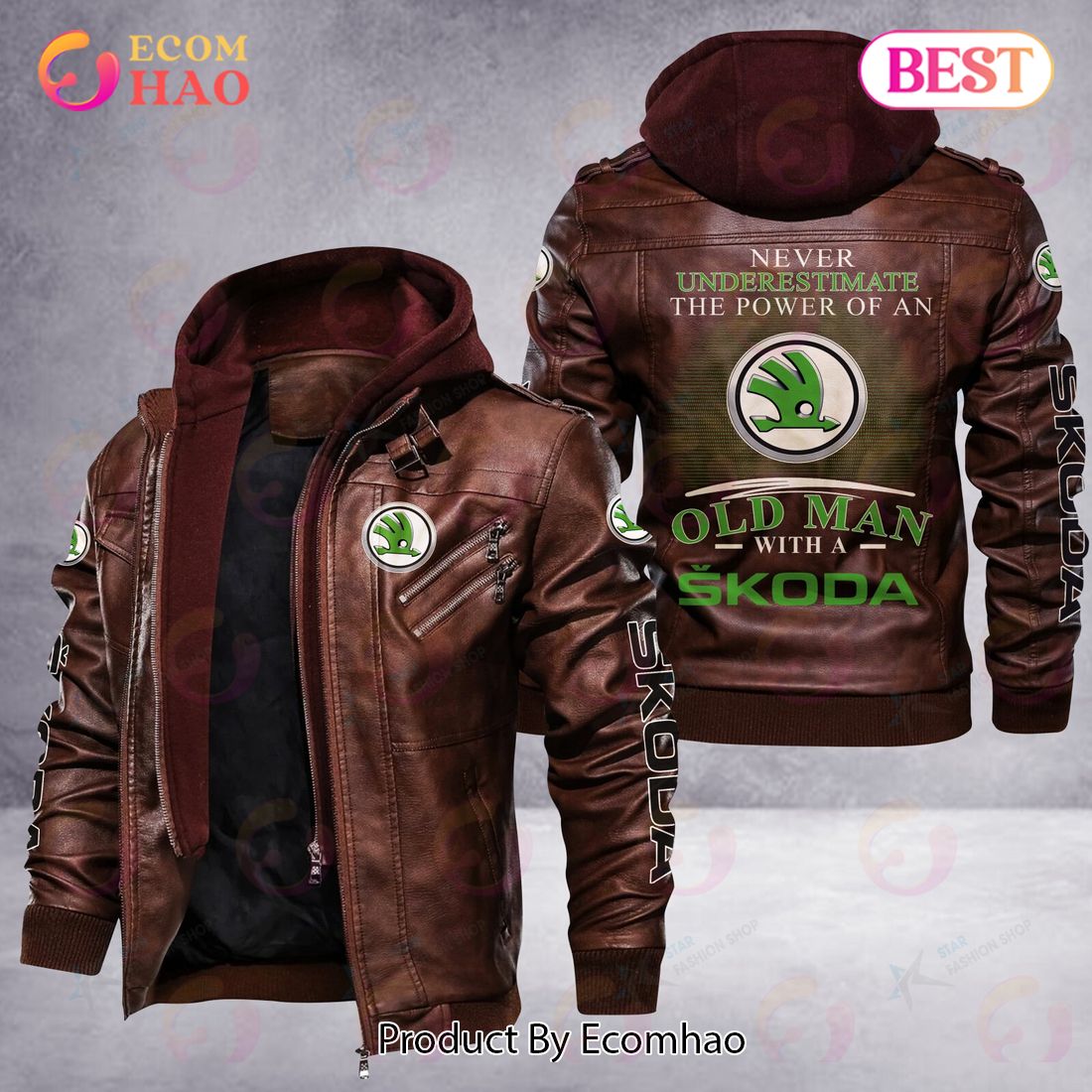 Skoda Auto Leather Jacket