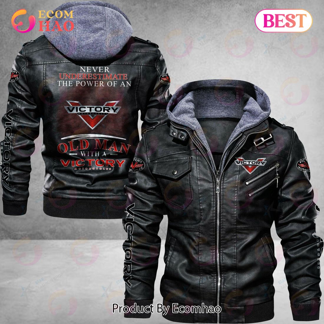 Victory Motorcycles Leather Jacket - Ecomhao Store