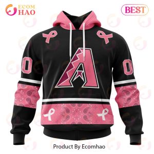 MLB Arizona Diamondbacks Specialized Design In Classic Style With Paisley! IN OCTOBER WE WEAR PINK BREAST CANCER 3D Hoodie