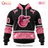 MLB Atlanta Braves Specialized Design In Classic Style With Paisley! IN OCTOBER WE WEAR PINK BREAST CANCER 3D Hoodie
