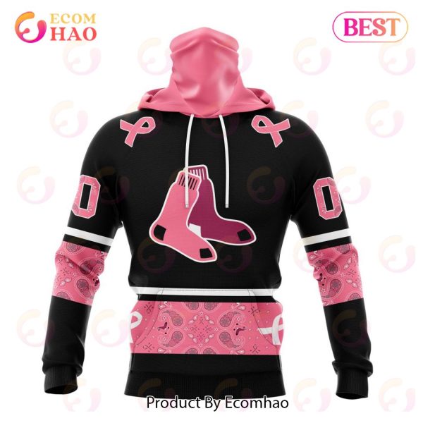 MLB Boston Red Sox Specialized Design In Classic Style With Paisley! IN OCTOBER WE WEAR PINK BREAST CANCER 3D Hoodie