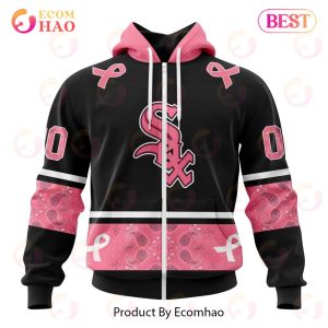 MLB Chicago White Sox Specialized Design In Classic Style With Paisley! IN OCTOBER WE WEAR PINK BREAST CANCER 3D Hoodie