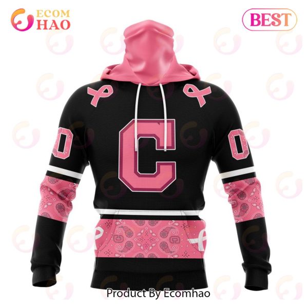 MLB Cleveland Guardians Specialized Design In Classic Style With Paisley! IN OCTOBER WE WEAR PINK BREAST CANCER 3D Hoodie