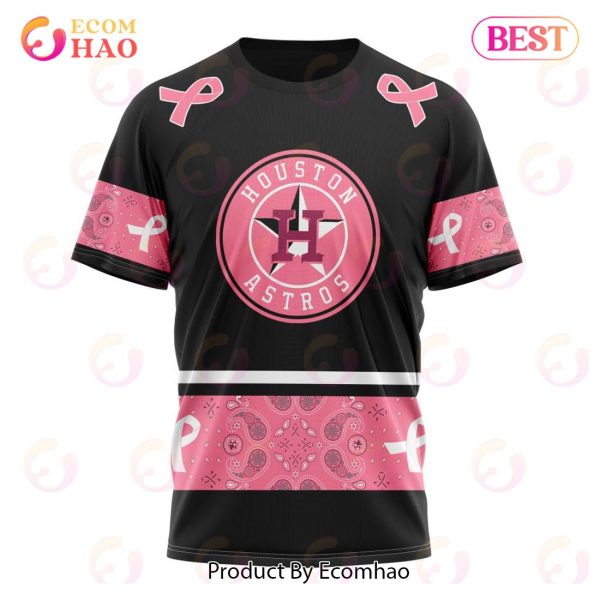 MLB Houston Astros Mix Grateful Dead Specialized Design In Classic Style With Paisley! IN OCTOBER WE WEAR PINK BREAST CANCER 3D Hoodie