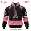 MLB Los Angeles Dodgers Specialized Design In Classic Style With Paisley! IN OCTOBER WE WEAR PINK BREAST CANCER 3D Hoodie