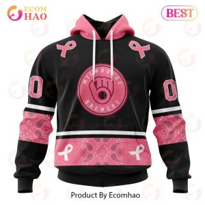 MLB Milwaukee Brewers Mix Grateful Dead Specialized Design In Classic Style With Paisley! IN OCTOBER WE WEAR PINK BREAST CANCER 3D Hoodie