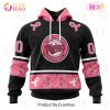 MLB New York Mets Specialized Design In Classic Style With Paisley! IN OCTOBER WE WEAR PINK BREAST CANCER 3D Hoodie