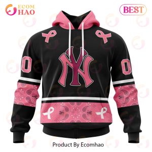 MLB NewYork Yankees Specialized Design In Classic Style With Paisley! IN OCTOBER WE WEAR PINK BREAST CANCER 3D Hoodie