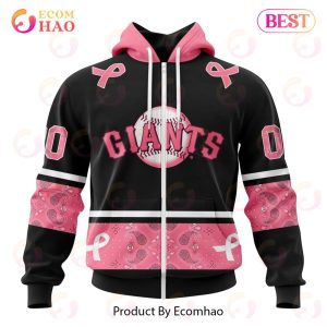 MLB San Francisco Giants Specialized Design In Classic Style With Paisley! IN OCTOBER WE WEAR PINK BREAST CANCER 3D Hoodie