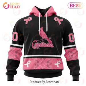 MLB St. Louis Cardinals Mix Grateful Dead Specialized Design In Classic Style With Paisley! IN OCTOBER WE WEAR PINK BREAST CANCER 3D Hoodie