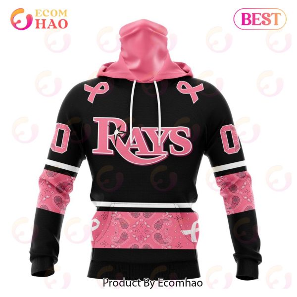 MLB Tampa Bay Rays Specialized Design In Classic Style With Paisley! IN OCTOBER WE WEAR PINK BREAST CANCER 3D Hoodie